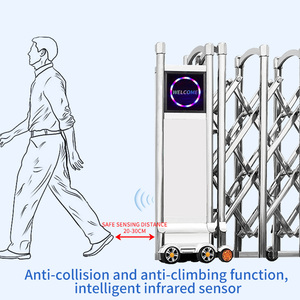 Industrial Retractable <strong>Gates</strong> Driveway <strong>Gate</strong> Accordion Barrier <strong>Gate</strong> Sliding <strong>Gates</strong> Fencing <strong>Gate</strong> <strong>for</strong> School Factory Retractable <strong>Gate</strong> - Product Image 4