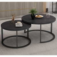 Table d'oreille de Salon en fer forgé, Design nordique, moderne, en marbre, noir, blanc, forme ronde, Table comptoir, Salon, pour utilisation Salon, livraison gratuite