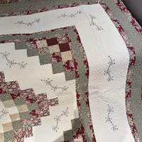 Ensemble de couette et de couvre-lit en coton pur brodé avec motifs floraux/géométriques, couette pour climatisation, drap de lit pour familles