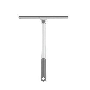T-shaped Window Scraper Gray And White Plastic Manual Glass Cleaning Tool For Home Use - Product Image 1