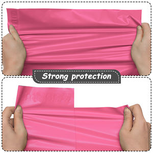 Vận chuyển 2 ngày Giao hàng 5 ngày 10x13 inch <span class=keywords><strong>100</strong></span> miếng túi chuyển phát nhanh màu hồng dày bền tự niêm phong túi vận chuyển ngoại quan mạnh mẽ - Product Image 3