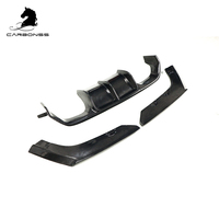 Diffuseur de pare-chocs arrière en fibre de carbone style V avec séparateur pour BMW F80 F82 F83 F8X M3 M4