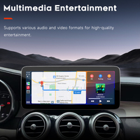 Système multimédia automobile Linux 12,3 pouces pour Mercedes Benz W205 W212 X204 avec CarPlay sans fil, Android Auto, navigation GPS et écran