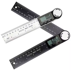 SIKE 2-in-1 RVS Digitale Hoekmeter 0-200mm Meetinstrument & Hoekmeter Zwart Industrieel DIY Kwaliteit 3 Jaar Garantie - Product Image 1