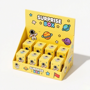 Tùy chỉnh thực hiện <span class=keywords><strong>Pop</strong></span> truy cập bán lẻ gấp các tông sóng truy cập sản phẩm tiêu dùng hộp hiển thị cho đồ chơi mù hộp - Product Image 1