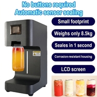 Machine de scellage automatique à induction électrique à grande vitesse pour jus, café, sauce, dessert, emballage en aluminium, PET, plastique