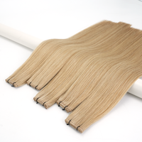 Extensions de cheveux Genius Weft en gros, 100% cheveux humains, double trame, Remy russe, invisibles, fournisseur d'extensions Genius Weft
