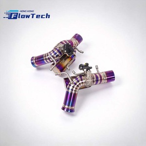 ท่อไอเสีย FlowTech Titanium Valved Axle-Back พร้อมเคลือบเซรามิกสีม่วงสำหรับ Ferrari 296 GTB GTS 3.0T V6 2022+ – ติดตั้งแบบ Direct Bolt-On - Product Image 2