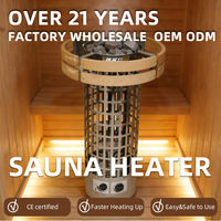 Kompor Sauna Listrik Stainless Steel dengan Panel Kontrol Komputer untuk Penggunaan Residensial & Komersial Luar Ruangan & Dalam Ruangan