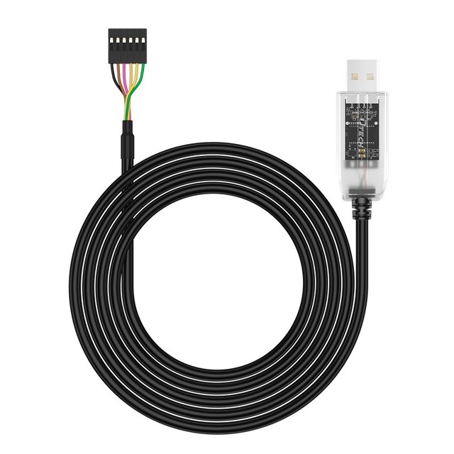 DTECH Factory Price TTL Serial Adapter Console Cable 3m USB a to 6P TTL 3.3V Converter Cable