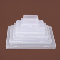 Boîte de rangement transparente en PP avec couvercle à boucle rectangulaire, épaisseur 2 mm, pour dossiers A4 et présentoirs de cartes, idéale pour l'export.