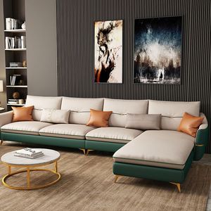 Möbel foshan china neueste l geformt ecke 3 <span class=keywords><strong>2</strong></span> 1 leder sofa farbe kombination set-designs - Product Image 4