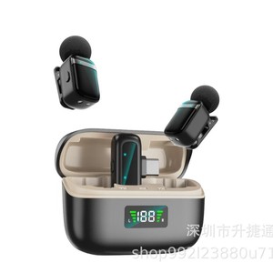 Custom Molded Mini Fingertip Lapel Clip Microphone Black 3-6 Hours Battery Life For Live Streaming Recording Interviews - Product Image 3