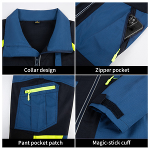 थोक कार मरम्मत रिप-प्रतिरोधी वर्कवियर सूट पॉलिएस्टर कपास माइनर आंसू प्रतिरोधी काम वर्दी जैकेट - Product Image 4