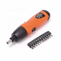 Tournevis électrique 6V Tournevis sans fil à piles Outil de forage Tournevis électrique Ensemble + 11 pièces Bits Accessoires
