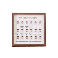 Cadre photo en bois multi-grilles, capable de contenir des photos de la maternelle à l'université, idéal pour commémorer la croissance des enfants
