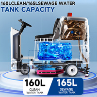 Machine de nettoyage de sols industrielle 160L avec grand réservoir d'eau, en promotion, fabriquée en Allemagne