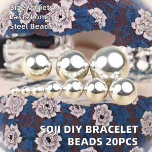 SOJI Wholesale <b>DIY</b> Large Hole Stainless Steel Beads 20Pcs Per <b>Bag</b> 6mm 8mm 10mm 12mm for Bracelet Jewelry Making <b>Accessories</b> - Product Image 2