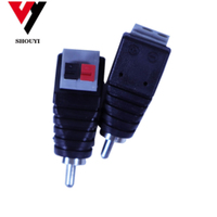 Pour système de vidéosurveillance RCA AV Type de presse connecteur Audio RC connecteur Audio vidéo mâle