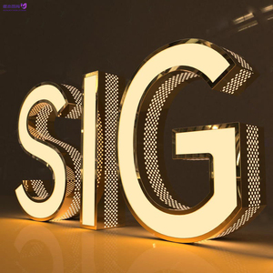 Letrero LED Perforado de Acero Inoxidable Personalizado, Letrero Luminoso con Orificios para Fachada de Tienda, Logotipo Iluminado con Letras Acrílicas, Señalización Comercial - Product Image 5