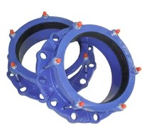 Adaptateur de raccord flexible universel en fonte ductile à large plage de diamètres DN50-DN1200, vente directe de la fonderie Fenghuang