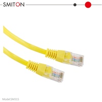 UTP Cat5E kabel Patch, kawat komunikasi RJ45 tembaga telanjang CCA jaringan Ethernet Cat 5e 8P8C 1m 2m 3m 5m 10m 20m RJ45