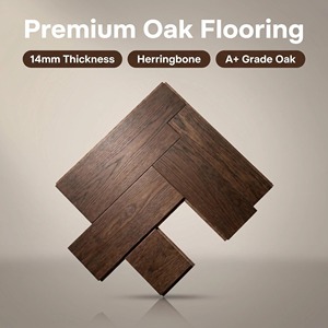 Piso de Madera de Roble Ruso de 14 mm con Núcleo de Abedul, Estilo Nogal Negro, <span class=keywords><strong>Parquet</strong></span> en Espiga de Roble Ruso - Product Image 4