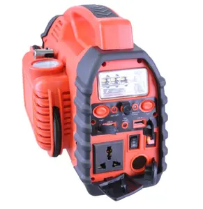 Toby's 7 in 1 con Inverter di potenza caricabatterie portatile Power Bank compressore d'aria integrato avviatore di emergenza per auto