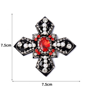 Parches de lentejuelas de lujo, apliques de cuentas de estrellas de mar, cuentas de tela de costura, sombrero de mariposa con diamantes de imitación, aplicación; <span class=keywords><strong>Ique</strong></span> - Product Image 6
