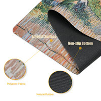 Tapis de souris grand format pour clavier d'ordinateur, impression par transfert thermique personnalisée, motif de dessin animé, imperméable, antidérapant, en caoutchouc