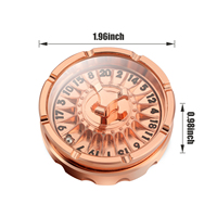Dés de roulette DND Spinner D20, petit dés en forme de dragon volant, dés de roulette rétro en métal D20 pour jeux de table RPG