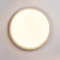 Wabi Sabi Plafonnier LED 15W Lampe de couloir en travertin jaune pour salon et restaurant Couverture acrylique pour villa