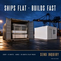 Système modulaire complet de maison conteneur en kit, unité préfabriquée préfinie pour une construction rapide