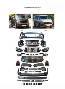Kit Carrosserie Sportline Facelift Pare-chocs Calandre Aile Phare pour <span class=keywords><strong>VW</strong></span> MULTIVAN T5 <span class=keywords><strong>T6</strong></span> jusqu'à <span class=keywords><strong>T6</strong></span>.1 Accessoires Volkswagen TRANSPORTER - Product Image 6