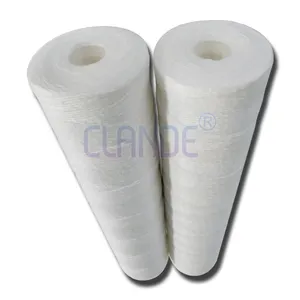 Aquarium Filtration Equipment 40 Inch Yarn String Wound Filter Cartridge For Water Treatment Machine