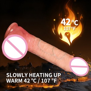 Dildo de Silicona con Calefacción Eléctrica Telescópica, 9 Modos de Vibración, Masturbador para Adultos, Juguete Sexual Exclusivo para Mujeres - Product Image 3