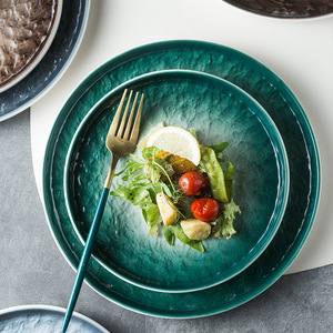 Platos de Porcelana Japonesa Mate con Patrón de Piedra, Redondos, para Bistec, <span class=keywords><strong>Sushi</strong></span>, Platos de Cena para Restaurante - Product Image 6