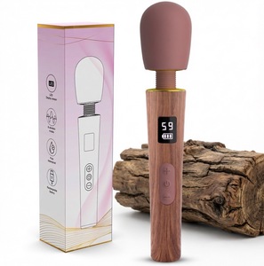 Vibromasseur numérique AV à grain <span class=keywords><strong>de</strong></span> bois, <span class=keywords><strong>9</strong></span> modes <span class=keywords><strong>de</strong></span> vibration, 5 vitesses, stimulation puissante, stimulation du point G, étanche, rechargeable par USB - Product Image 1