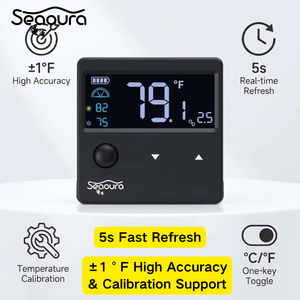 Termômetro Digital para Aquário Seaoura SR-801 com Sensor de Movimento, Display LED e Alarmes com Brilho Ajustável - Product Image 1