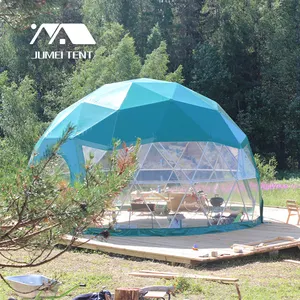 Chất Lượng Cao 6M Đường Kính Geodesic Trong Suốt PVC Dome LềU Nhà Cắm Trại Chỗ Ở