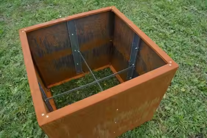 Assemble-Metal-Raised-Garden-Bed Corten Steel Rusty <b>Flat</b> <b>Pack</b> Eco-Friendly Home Modular Planter <b>Box</b> - Product Image 5