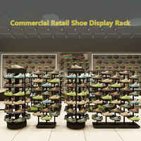 Magasin de chaussures de sport magasin de détail, présentoir à chaussures rotatif à 360 degrés magasin de détail