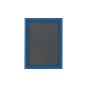 Cornice pieghevole in alluminio DIN A4, profilo da 25 mm, blu RAL 5005, a squadra - Product Image 3