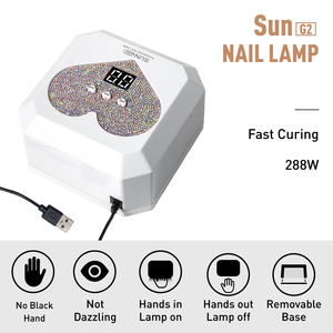 Lampe à ongles LED UV professionnelle 288W avec 21 LED, <span class=keywords><strong>prix</strong></span> d'usine, design élégant, pour salon de manucure - Product Image 2
