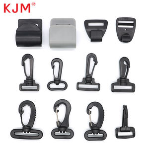 Moda siyah POM plastik döner yapış kamera çantası omuz kayış kopçası seyahat sırt çantası toka - Product Image 6