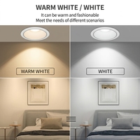 Farbverstellbares Rahmenloses Modul MR16 GU10 Gehäuse Aluminium 15W Downlight LED-Spot für Wohnzimmer Einbauleuchte
