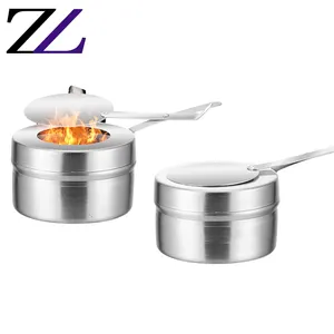 Restaurante buffet catering chaffling vajillas accesorios de estufa chafing dish alcohol gel quemadores de fuego holder parts heater fuel