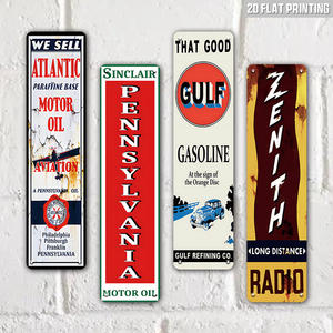 Ensemble <span class=keywords><strong>de</strong></span> panneaux métalliques vintage à <span class=keywords><strong>l</strong></span>'effigie <span class=keywords><strong>de</strong></span> Gas Oil, style rétro Zenith Atlantic Sinclair Gulf, décoration murale pour <span class=keywords><strong>garage</strong></span> ou man cave - Product Image 6