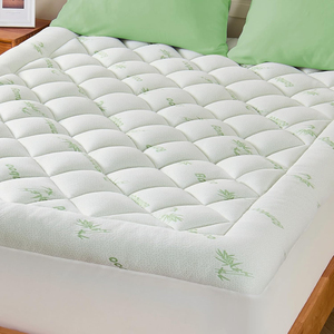 <span class=keywords><strong>Surmatelas</strong></span> en bambou épais avec poches profondes, rafraîchissant naturellement pour les personnes ayant chaud la nuit, pour soulager les douleurs dorsales - Product Image 1