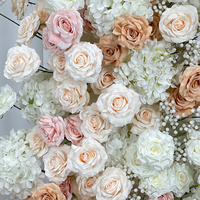 Nouvelle Arche de Mariage Artificielle Élégante Couleur Personnalisée, Faite Main, Écologique, Durable, avec Composition Florale en Soie pour Décoration de Scène